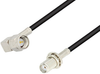 SMA Male Right Angle to SMA Female Bulkhead Cable 48 Inch Length Using PE-C100-LSZH Coax - PE38574-48 - Pasternack