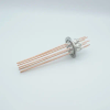 Power Feedthrough, 5000 Volts, 50 Amps, 8 Pins, 0.094″ Copper Conductors, 2.16″ QF / KF Flange - A0509-2-QF - MPF Products, INC.
