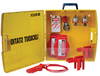 Ready Access Valve Lockout Station with Steel Padlocks - 105938 - Brady Corporation