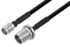 2.2-5 Female to 4.3-10 Female Bulkhead Low PIM Cable 60 Inch Length Using 1/4 inch Superflexible Coax - PE3C8058-60 - Pasternack