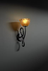GLA-8911-36-AMBR-MBLK Sconces-Single Glass - 494988 - Capital Lighting, Inc.