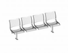 Multi-seat Unit Exposit, 4-seater, Fixed With Base Plate - 5317199 - Erlau