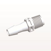 Threaded Connector, Barbed, White - N8S1030 - Qosina Corp.