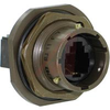 connector,metal circular jam nut receptacle,female rj11,bayonet mating,green - 70026536 - Allied Electronics, Inc.