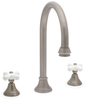 Deck-Mount Gooseneck Tub Spout: N&ordm; 14604 Two-Valve Deck-Mount Tub Set with Knobs - 14604 - P. E. Guerin