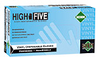 High Five Vinyl Gloves, Clear, Lightly Powdered, Large, 100/box -- GO-86233-37 - Image