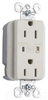 Surge Suppression Receptacle - 5262-LASP - Hubbell Wiring Device-Kellems
