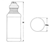 PET and HDPE Plastic Bottles -- #101 RINGED TOP ROUND-HDPE-32 oz-510132-28-400 - Image