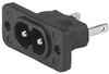 Iec C8 Inlet, 2.5A, 250V, Solder, Panel; Iec Connector Type Schurter - 23M2009 - Newark, An Avnet Company