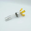 Thermocouple Feedthrough, Type K, 5 Pairs, Miniature Connectors, 1.50″ Dia Stainless Steel Weld Adapter - A0656-1-W - MPF Products, INC.