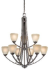 Large Chandeliers-Glass Shade - 92306 - Light Center (The)