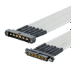 8 Pos. Male-Female SIL 10 AWG Cable Assembly, 450mm, Jackscrews - M80-MCPM5M1-08-0450F1 - Harwin Plc