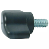 Male Wing Knob; Threaded Stud, Staggered, Black -- DK-127 - Image