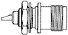 TNC Front Mount Bulkhead Jack - 031-2301-RFX - Amphenol RF