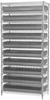Akro-Mils Akrobin 2000 lb Adjustable Black Chrome Steel Open Adjustable Fixed Shelving System - 12 Bins - 2000 lb Total Capacity - AWS143630320 BLACK - AWS143630320 BLACK - R. S. Hughes Company, Inc.