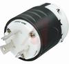 Plug, Turnlok 3 Wire Ground, IP20, 30A,250V, Black Back, White Front Body - 70050644 - Allied Electronics, Inc.