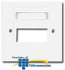 Siemon Single Gang MAX British Faceplate for 3 MAX Modules - MX-BFP-S-03-02 - TelephoneStuff.com