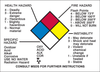 Brady B-946 Vinyl Rectangle White Chemical Warning Placards & Placard Kits Sign - 3.125 in Width x 2.25 in Height - TEXT: (NFPA Version) - 58511 - 754476-58511 - R. S. Hughes Company, Inc.