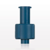 Tuohy Borst Adapter Cap, Female Luer Lock with Probe Extension, Blue -- 80422 - Image