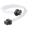 2+2 Pos. Female DIL 22 AWG Cable Assembly, 60mm, double-end, for Latches - M80-FC10405L0-0060F - Harwin Plc