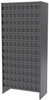 Akro-Mils 6500 lb Adjustable Gray Powder Coated Steel 22 ga Enclosed Adjustable Fixed Shelving System - 108 Bins - 6500 lb Total Capacity - ASC1879148 GREY -- ASC1879148 GREY - Image