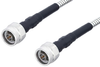 N Male to N Male Low Loss Cable 72 Inch Length Using PE-P142LL Coax with HeatShrink - PE3C0231-72 - Pasternack
