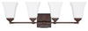 8454BB-119 Bathroom Fixtures-Four Lights - 340301 - Capital Lighting, Inc.