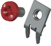 Slim-Line PC Screw Terminal, 60°- Unassembled Red screw - 8184-2 - Keystone Electronics Corp.
