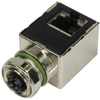 Feed Through Adaptor, M12-Rj45, Jack; Inter Series Connector A Harting - 67X8508 - Newark, An Avnet Company