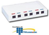 Siemon 6 Port SM Surface Mount Box - Pre-Assembled - SM6-5-A4-02 - TelephoneStuff.com
