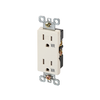 15 Amp Tamper Resistant & Weather Resistant Decorative Outlet, Side Wire & Back Wire, Residential Grade - 2011W - Suzhou Ele Mfg Co., Ltd.