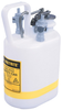 Justrite White Polyethylene 1 gal Safety Can - 5 1/4 in Height - 7 3/4 in Overall Diameter - 697841-06794 - 697841-06794 - R. S. Hughes Company, Inc.