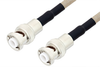 MHV Male to MHV Male Cable 24 Inch Length Using RG141 Coax , LF Solder - PE34429LF-24 - Pasternack