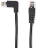 10FT BK CAT5e 100MHz Angled Patch Cable UTP 90°Left–180°Straight - EVNSL27E-0010-90LS - Black Box