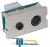 Hubbell Infin-e-Station Module - S-Video and 3.5mm Stereo.. - IMSV351101AL - TelephoneStuff.com