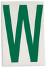 Brady Toughstripe B-514 Green Indoor Polyester Letter Label - 6 in Width - 8 in Height - 8 in Character Height - Printed Msg = W - 121826 - 754473-71059 - R. S. Hughes Company, Inc.