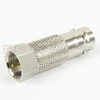50 Ohm BNC Female (Jack) to 75 Ohm F Male (Plug) Adapter, 1.3 VSWR -- SM3593 - Image