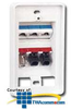 Siemon Tamper-Proof MAX Faceplate for 6 Modules - MX-TFP-S-06-02 - TelephoneStuff.com