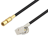 SMA Male Right Angle to SSMC Plug Low Loss Cable 12 Inch Length Using LMR-100 Coax - PE3C4424-12 - Pasternack