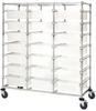 Cart, Triple Bay, 21Bins, Clear; No. Of Bins Quantum Storage - 42AC4085 - Newark, An Avnet Company
