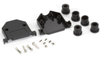 DB25 Solder Shell Hood, Plastic, 25-Pack - FA030-R2-25PAK - Visual Sound, Inc.