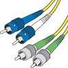 Corning 9/125 Single-mode ST-FC/APC Duplex Fiber Cable - Plenum-Rated -- 825-298-LLL - Image