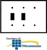 Leviton 3-Gang, 2-Toggle, 1-Blank Device Combination.. - S214-N - TelephoneStuff.com