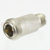 N Female (Jack) to TNC Female (Jack) Adapter, High Temp, 1.25 VSWR -- SM4143 - Image
