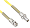 Halogen Free Cable Assembly TRB 3-Slot Plug to Non-Insulated Bulk Head 3-Lug Cable Jack with Bend Reliefs .245