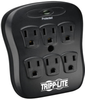 6-Outlet Surge Protector, Direct Plug-In, 540 Joules, Diagnostic LED, Black Casing -- SK6-0B - Image