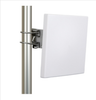 2.4 GHz to 2.5 GHz + 5.1 GHz to 7.2 GHz, 6 dBi, 4x4 MIMO Flat Panel Antenna, 4 port RG58 pigtail with N Male Connector -- KP-26-QPFP-6-NM - Image