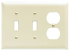 Standard Wall Plate - TP28-BK - Hubbell Wiring Device-Kellems