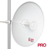 4.9 GHz to 6.4 GHz, 2-Foot Parabolic Dish Antenna with Mimosa C5C Quick Attach -- KP-5PDC5C-2