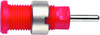 Test Jack, 10A, Wire Wrap, Red; Gender Pomona - 74K0069 - Newark, An Avnet Company